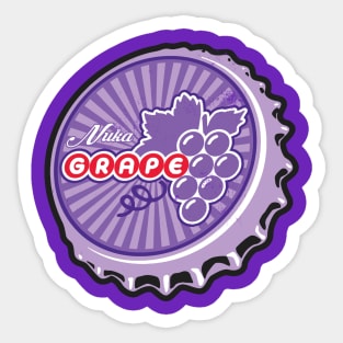 Vintage Grape Soda Bottlecap Sticker